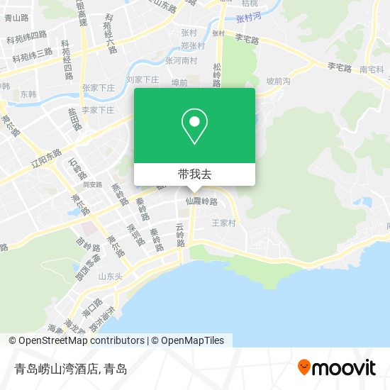 青岛崂山湾酒店地图