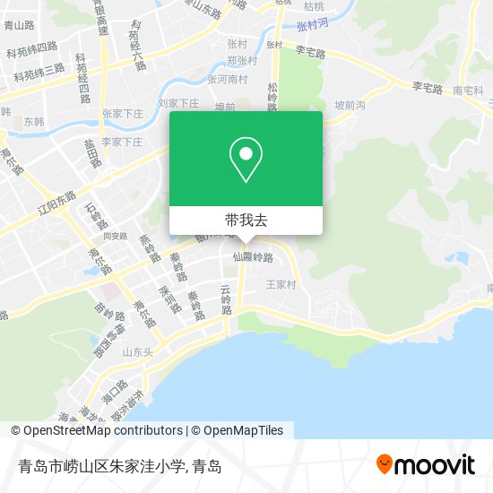 青岛市崂山区朱家洼小学地图