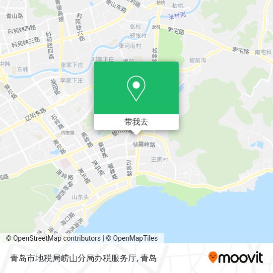 青岛市地税局崂山分局办税服务厅地图