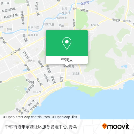 中韩街道朱家洼社区服务管理中心地图