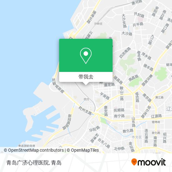 青岛广济心理医院地图