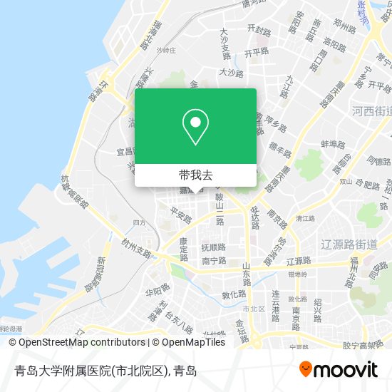 青岛大学附属医院(市北院区)地图