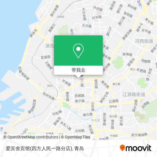 爱宾舍宾馆(四方人民一路分店)地图