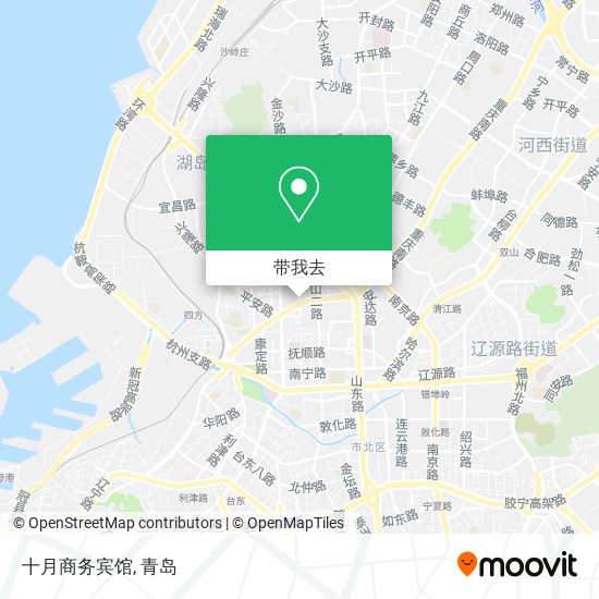 十月商务宾馆地图