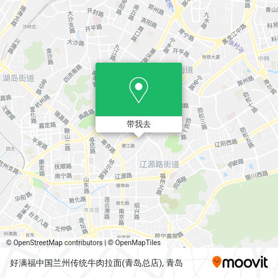 好满福中国兰州传统牛肉拉面(青岛总店)地图
