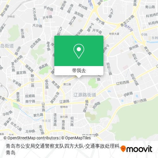 青岛市公安局交通警察支队四方大队-交通事故处理科地图