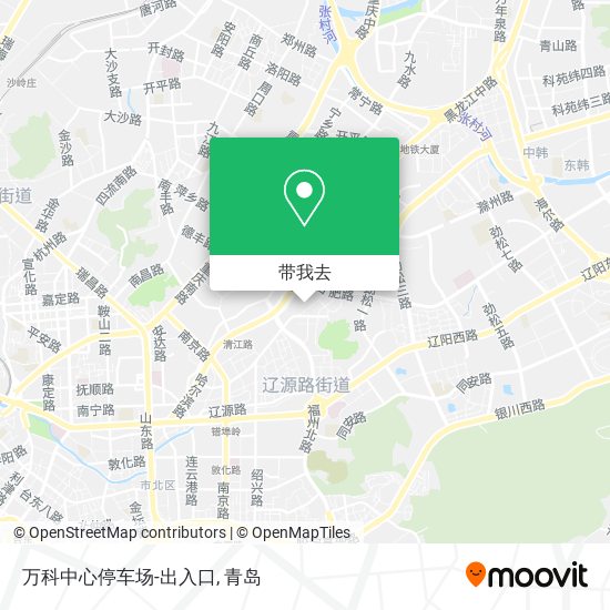 万科中心停车场-出入口地图