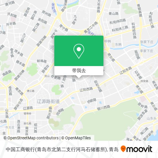 中国工商银行(青岛市北第二支行河马石储蓄所)地图