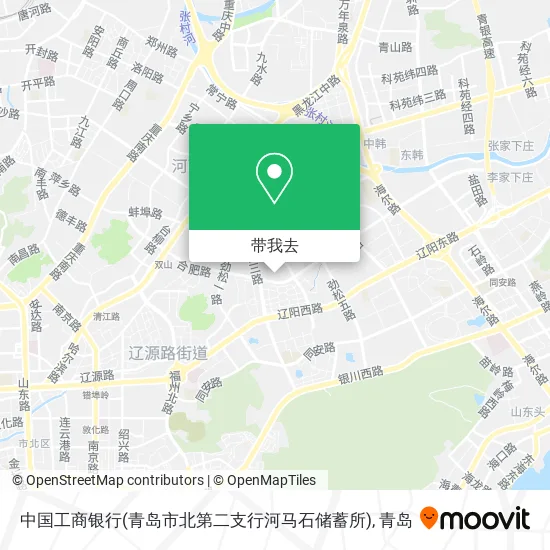 中国工商银行(青岛市北第二支行河马石储蓄所)地图