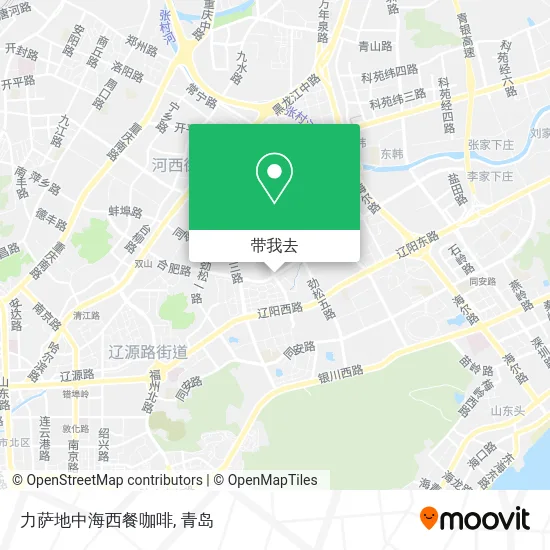 力萨地中海西餐咖啡地图