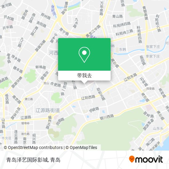 青岛泽艺国际影城地图