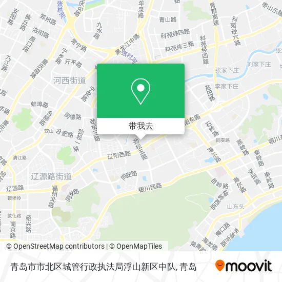 青岛市市北区城管行政执法局浮山新区中队地图