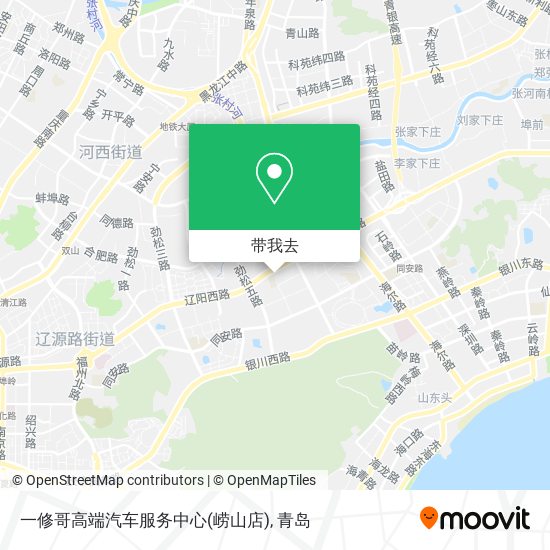 一修哥高端汽车服务中心(崂山店)地图