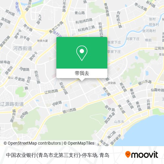 中国农业银行(青岛市北第三支行)-停车场地图