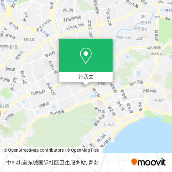 中韩街道东城国际社区卫生服务站地图