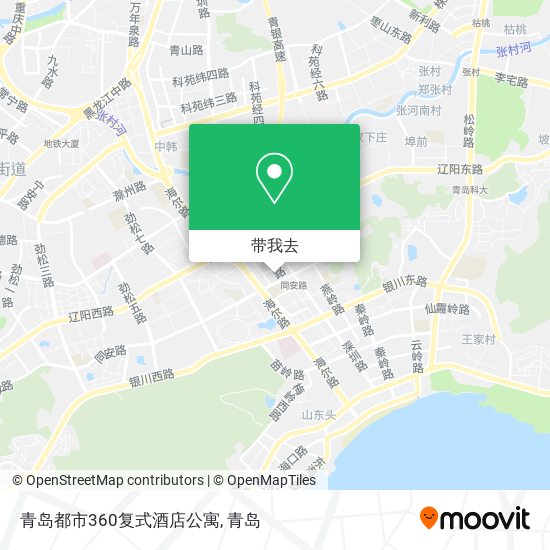 青岛都市360复式酒店公寓地图