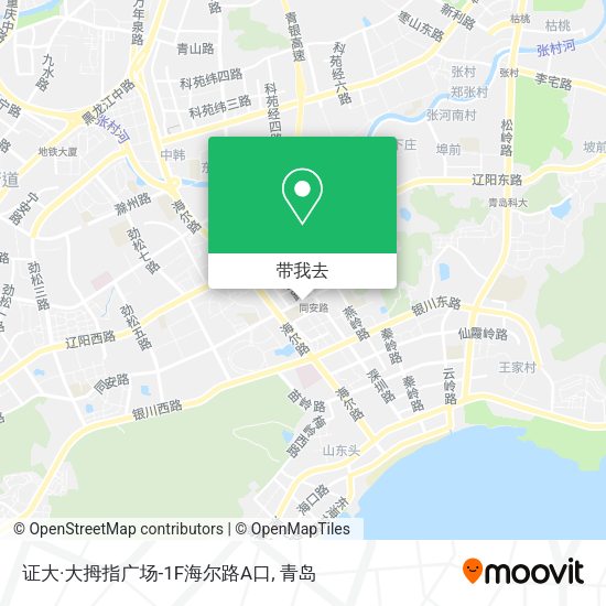 证大·大拇指广场-1F海尔路A口地图