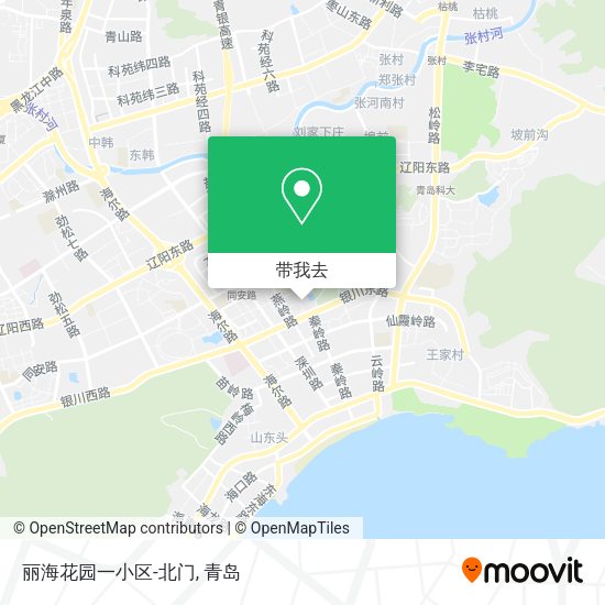 丽海花园一小区-北门地图