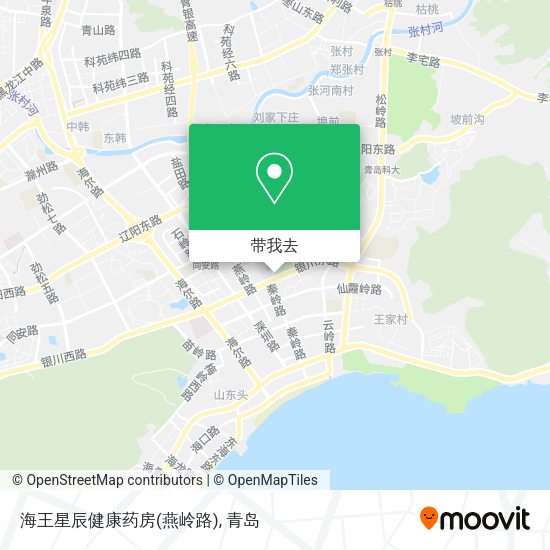 海王星辰健康药房(燕岭路)地图