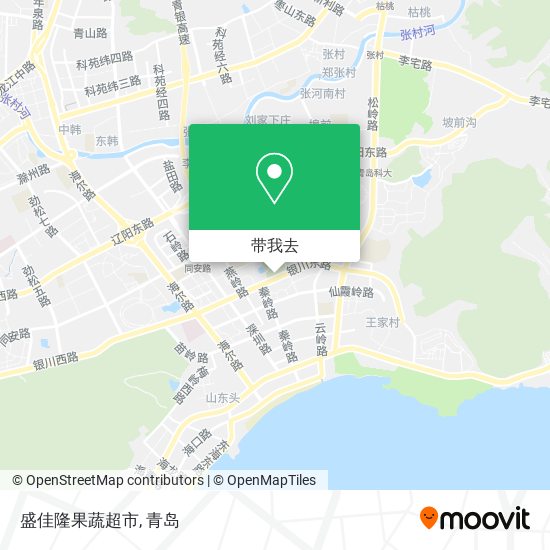 盛佳隆果蔬超市地图
