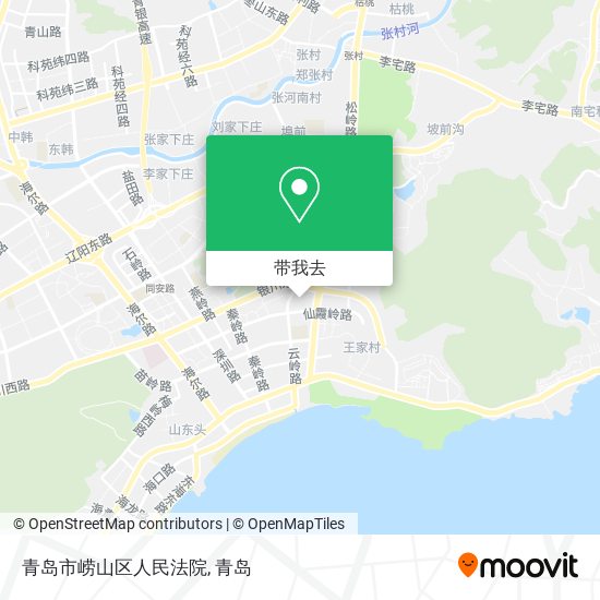 青岛市崂山区人民法院地图