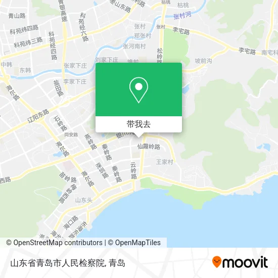 山东省青岛市人民检察院地图