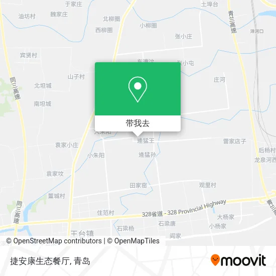 捷安康生态餐厅地图