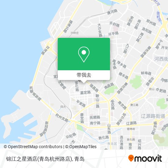 锦江之星酒店(青岛杭州路店)地图