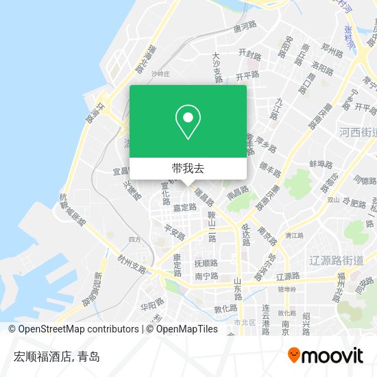 宏顺福酒店地图