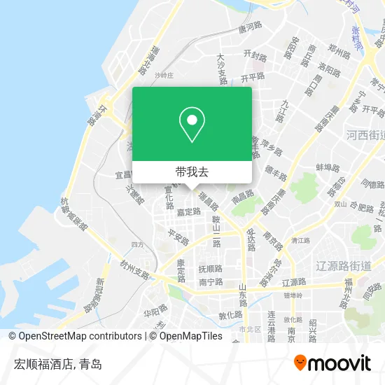 宏顺福酒店地图