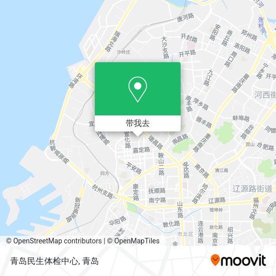 青岛民生体检中心地图