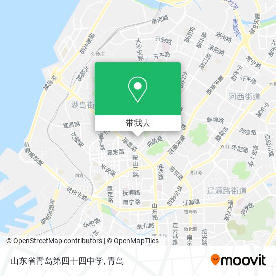 山东省青岛第四十四中学地图