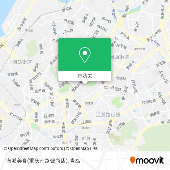 海派美食(重庆南路锦尚店)地图