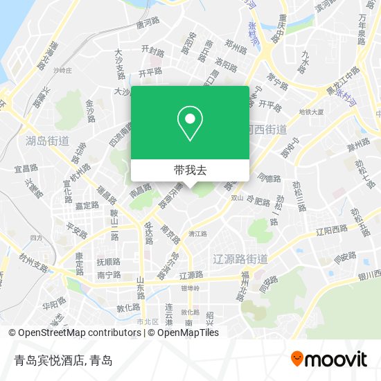 青岛宾悦酒店地图