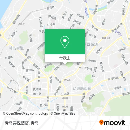 青岛宾悦酒店地图