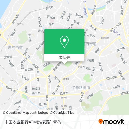 中国农业银行ATM(淮安路)地图