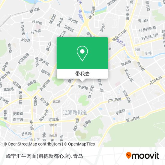 峰宁汇牛肉面(凯德新都心店)地图