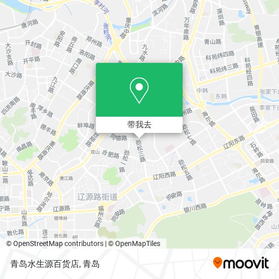 青岛水生源百货店地图
