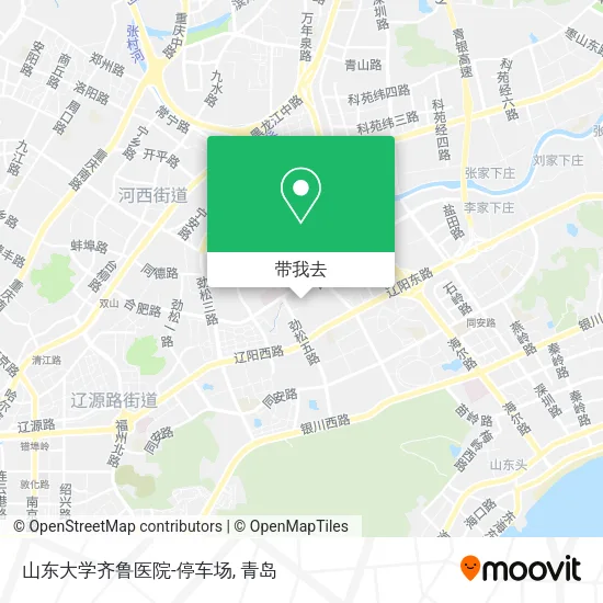 山东大学齐鲁医院-停车场地图