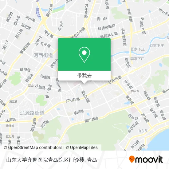 山东大学齐鲁医院青岛院区门诊楼地图
