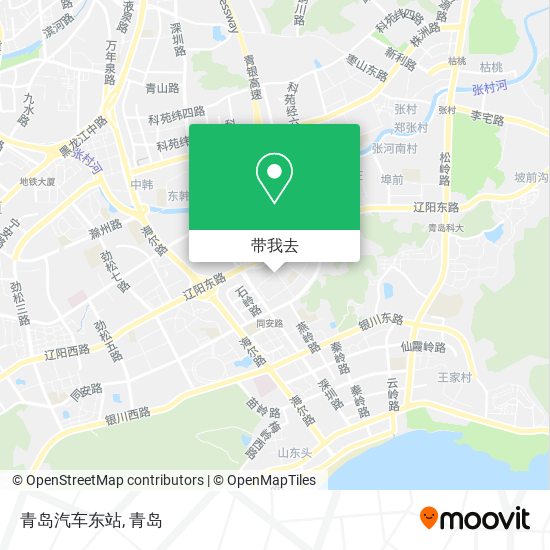 青岛汽车东站地图
