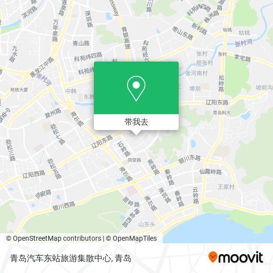 青岛汽车东站旅游集散中心地图