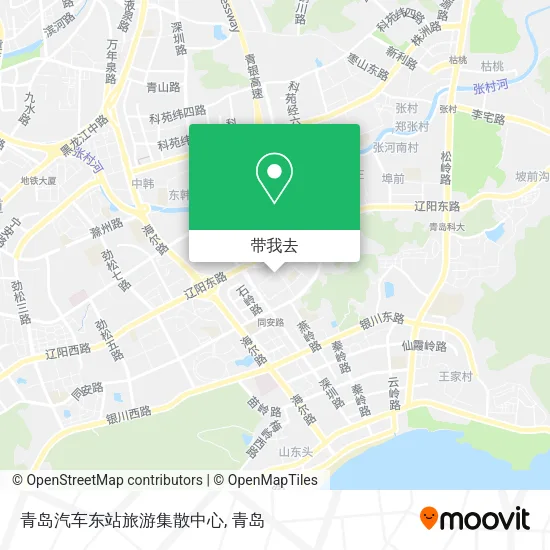 青岛汽车东站旅游集散中心地图