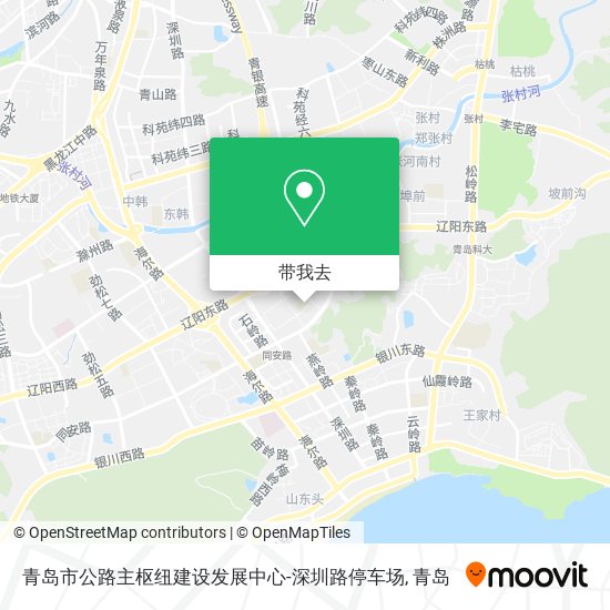 青岛市公路主枢纽建设发展中心-深圳路停车场地图