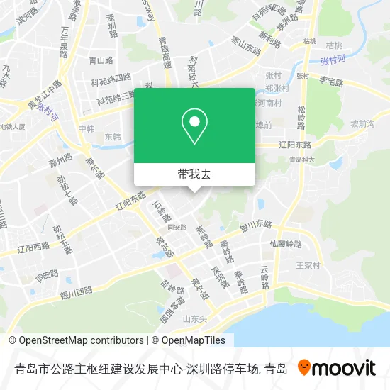 青岛市公路主枢纽建设发展中心-深圳路停车场地图