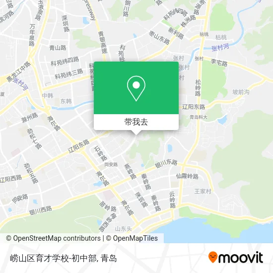 崂山区育才学校-初中部地图