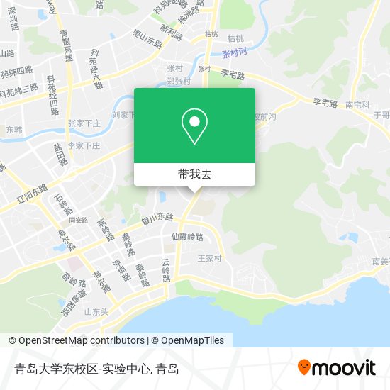 青岛大学东校区-实验中心地图