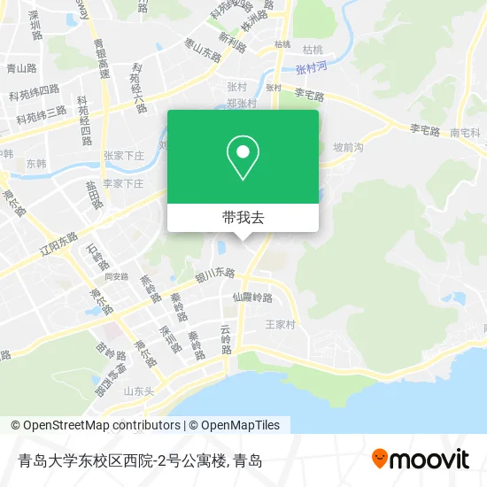 青岛大学东校区西院-2号公寓楼地图