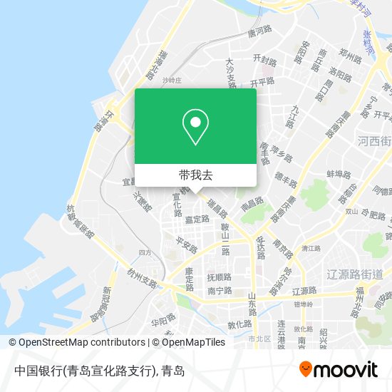 中国银行(青岛宣化路支行)地图