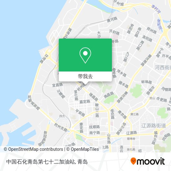 中国石化青岛第七十二加油站地图